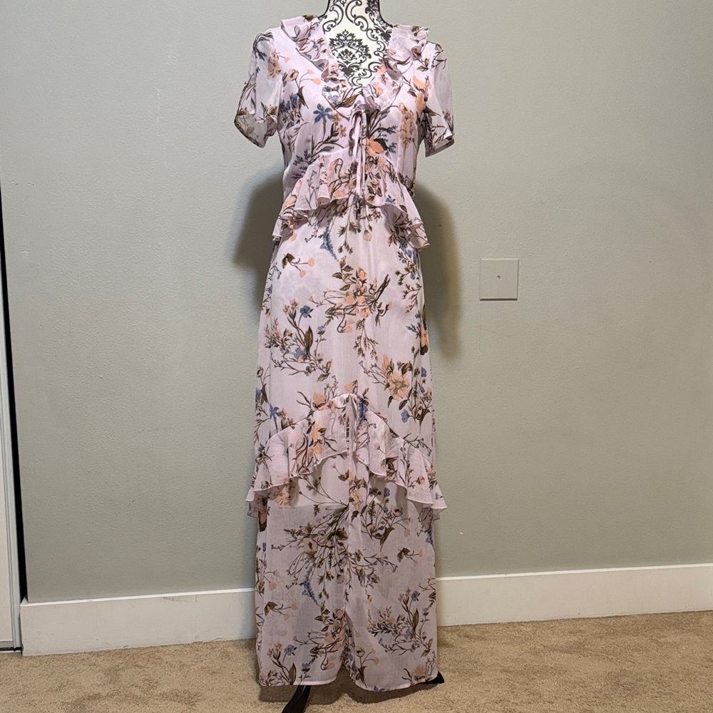 American Rag Floral Maxi Dress in Light Pink